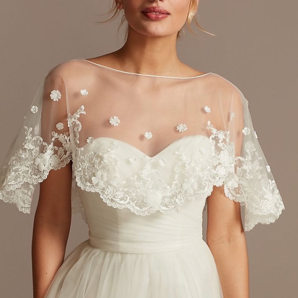 David’s bridal capelet